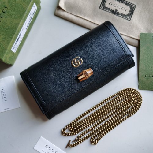 GUCCI Diana Chain Wallet With BambooJOJOKKREPLICAS | High Quality Replica Watches & Bags