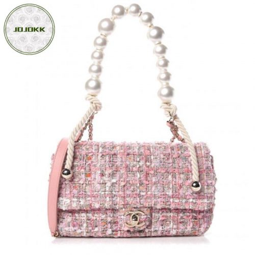 CHANEL Tweed Pearl Handle Flap BagJOJOKKREPLICAS | High Quality Replica Watches & Bags