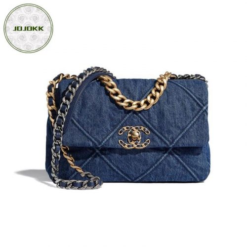 CHANEL ’19’ Flap Bag in Blue Denim 2020JOJOKKREPLICAS | High Quality Replica Watches & Bags