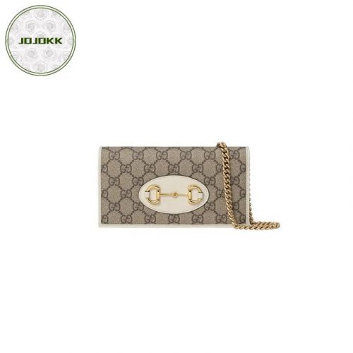 GUCCI 1955 GG Supreme Horsebit Wallet On ChainJOJOKKREPLICAS | High Quality Replica Watches & Bags