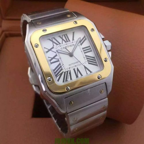 Cartier SANTOS MEDIUM SILVER & GOLDJOJOKKREPLICAS | High Quality Replica Watches & Bags