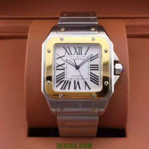 Cartier SANTOS MEDIUM SILVER & GOLDJOJOKKREPLICAS | High Quality Replica Watches & Bags